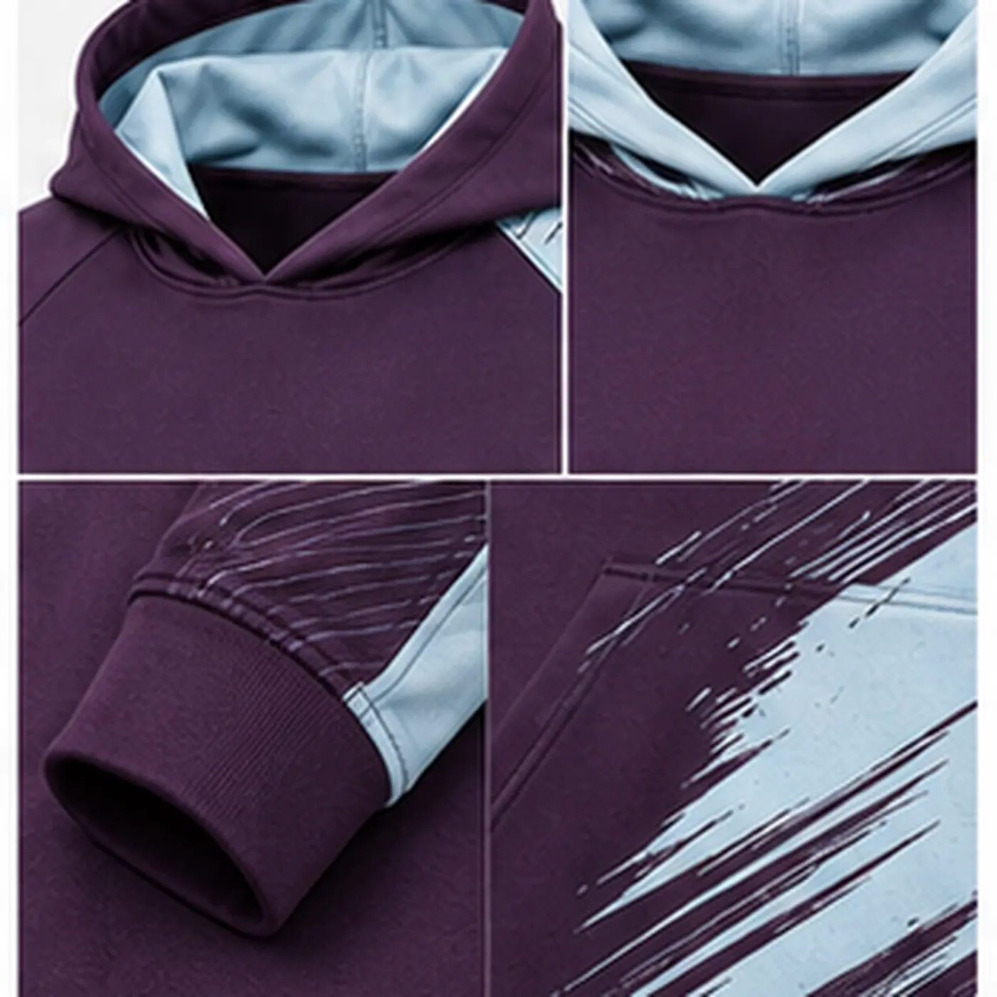 Plum Brush Sublimation Hoodie
