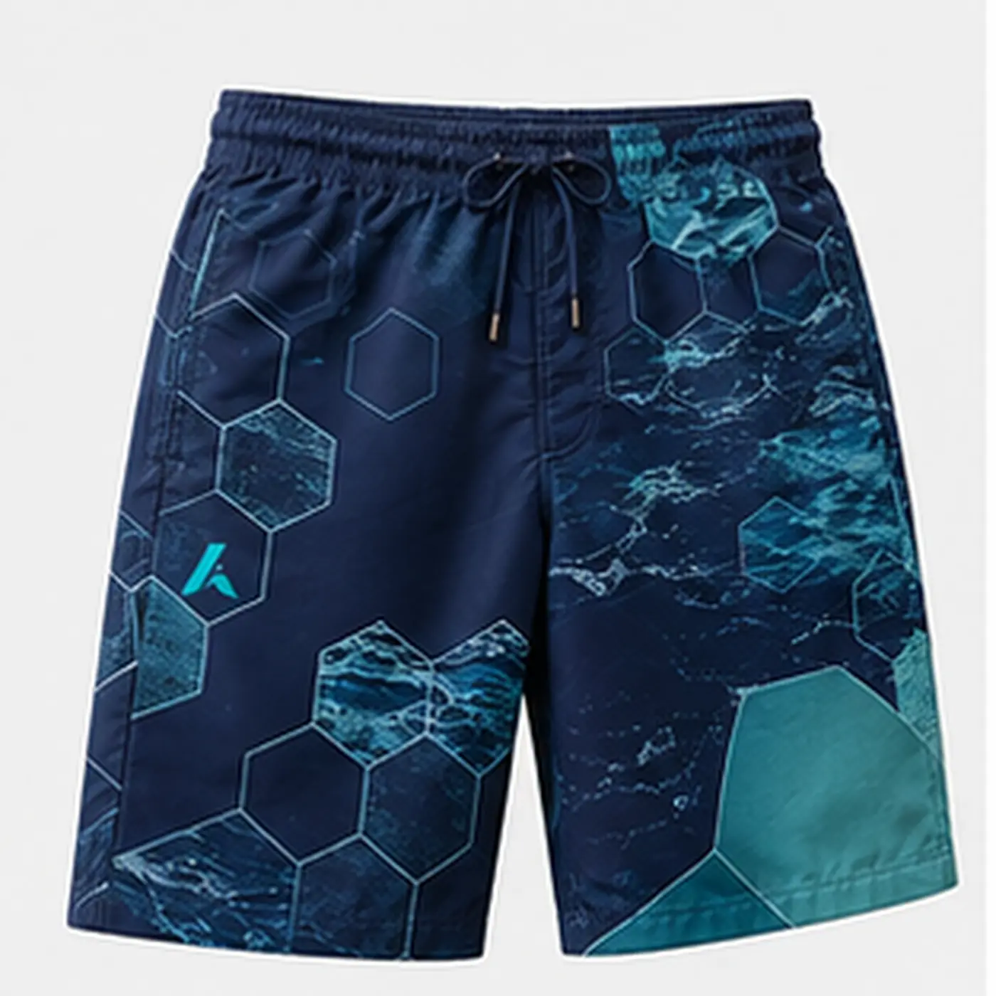 Abyss Hex Sublimated Swim Shorts