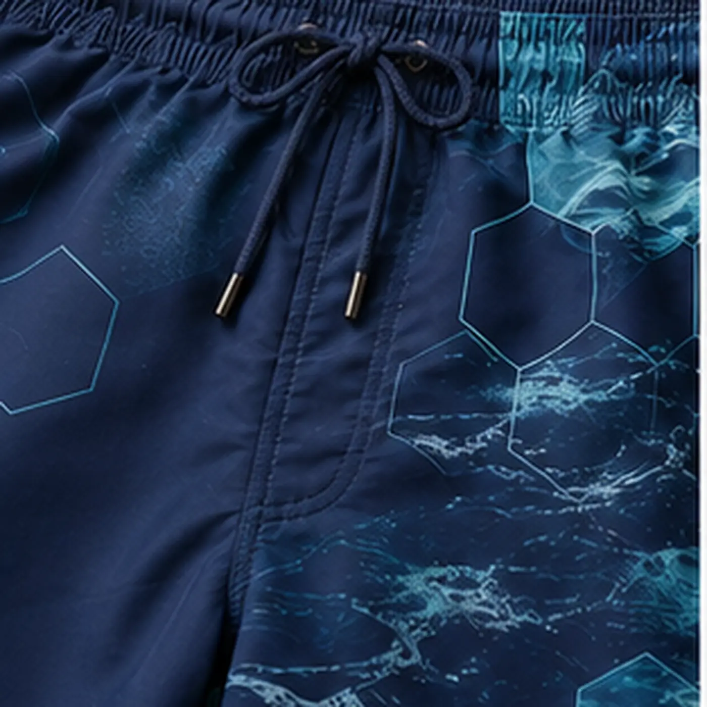 Abyss Hex Sublimated Swim Shorts