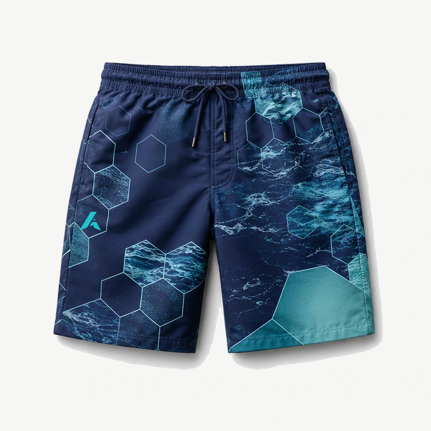Abyss Hex Sublimated Swim Shorts