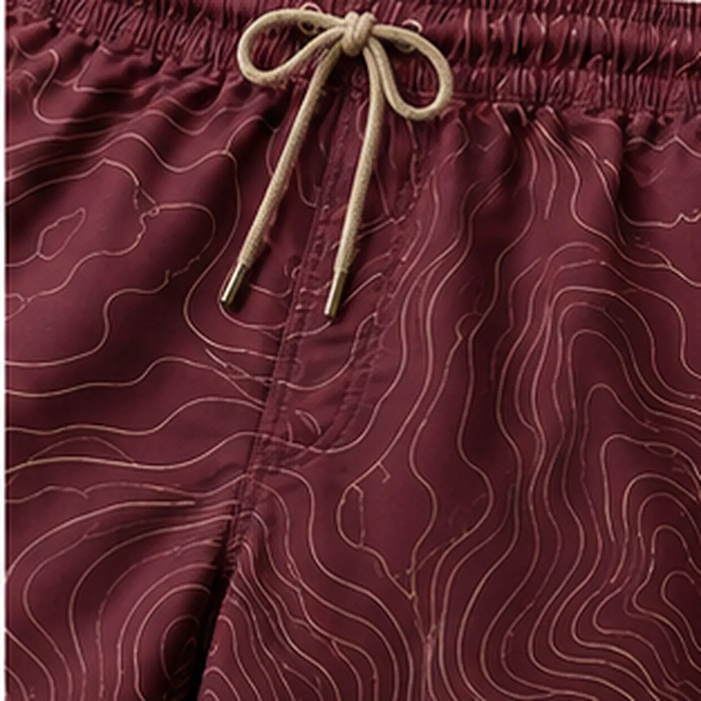 Burgundy Dune Sublimated Swim Shorts