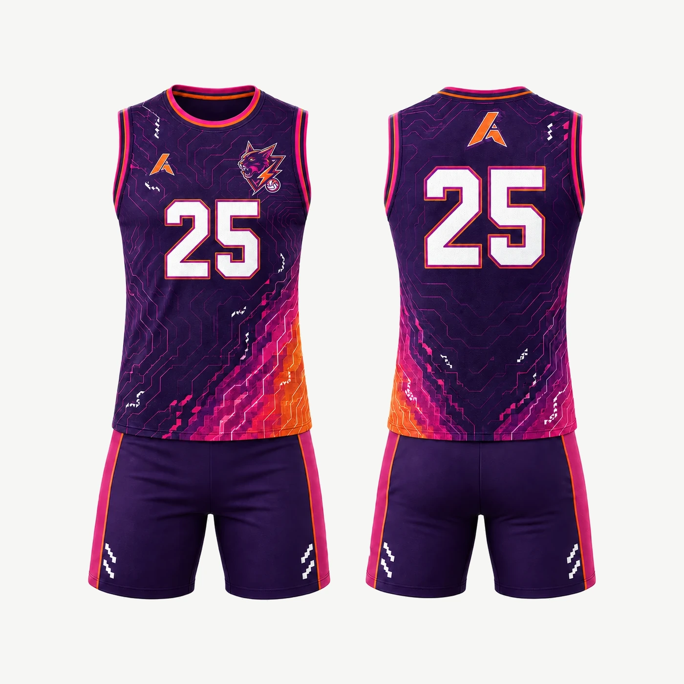 Purple Heat Volleyball Uniform