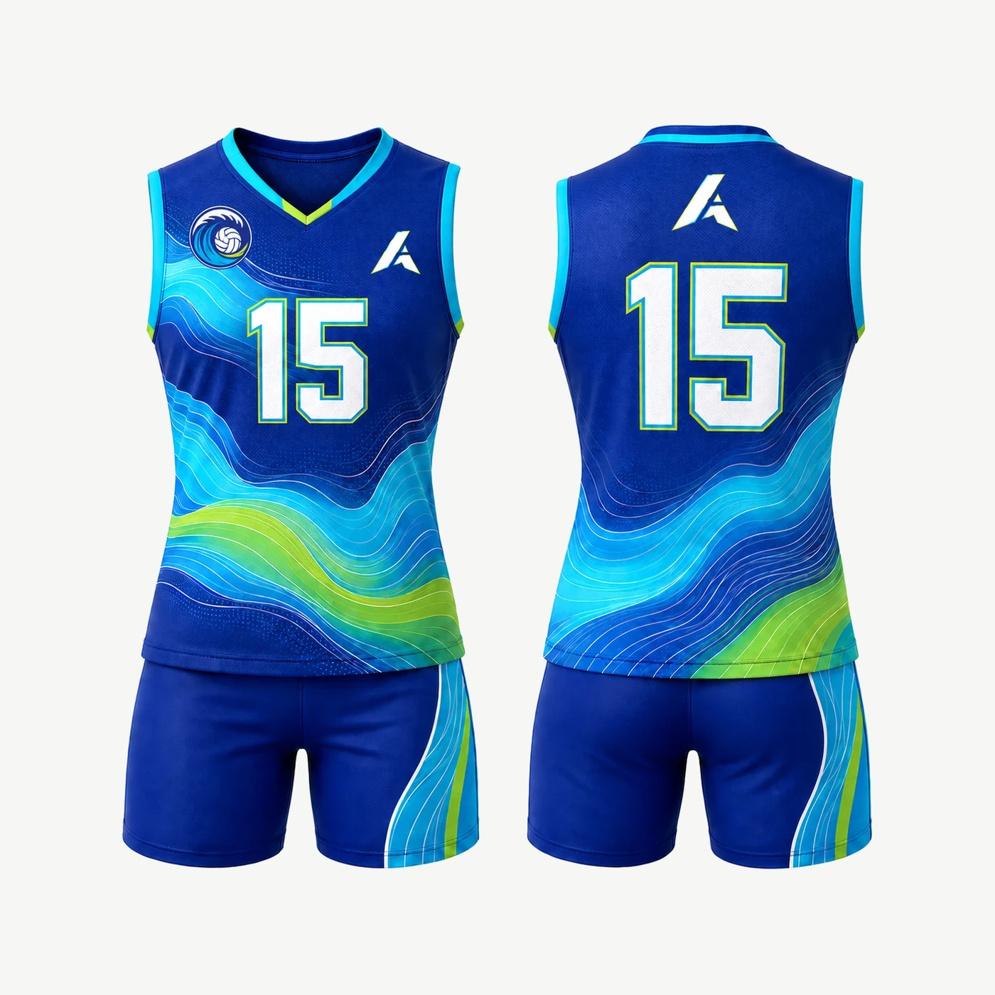 Blue Wave Volleyball Uniform