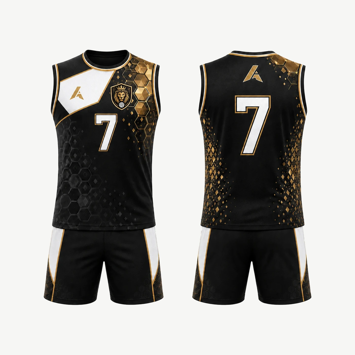 Black Gold Volleyball Uniform